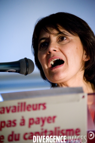 Lutte Ouvriere: meeting de Nathalie Arthaud à St Denis, le 13/01/2012