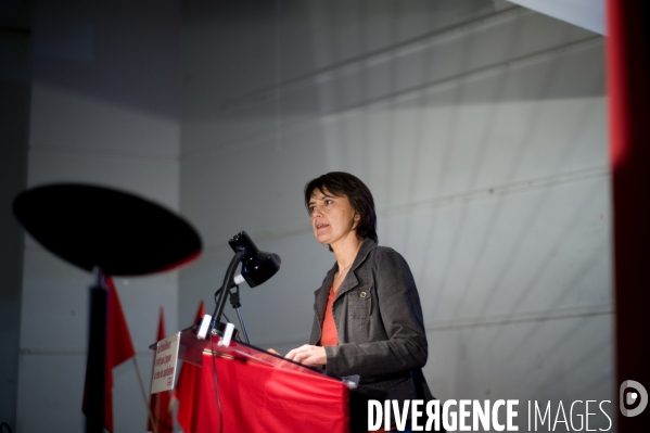 Lutte Ouvriere: meeting de Nathalie Arthaud à St Denis, le 13/01/2012