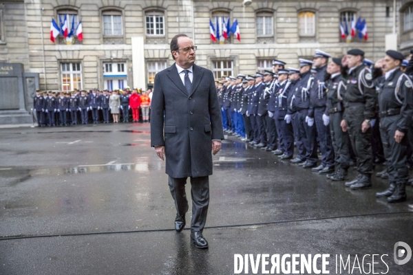 François Hollande: Voeux à la police et aux forces de sécurité intérieure