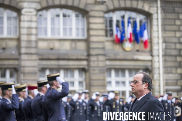 François Hollande: Voeux à la police et aux forces de sécurité intérieure