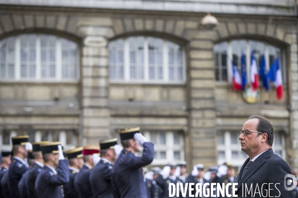 François Hollande: Voeux à la police et aux forces de sécurité intérieure