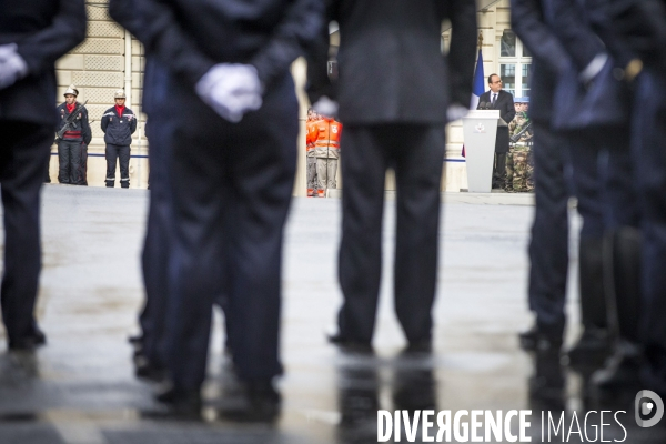 François Hollande: Voeux à la police et aux forces de sécurité intérieure