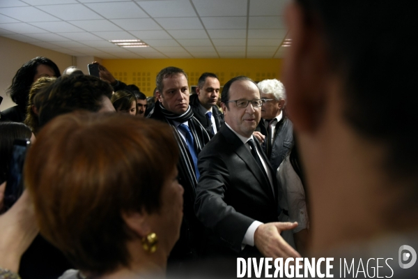 Déplacement de François HOLLANDE pour ses voeux aux corréziens