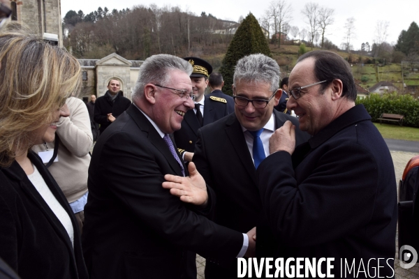 Déplacement de François HOLLANDE pour ses voeux aux corréziens