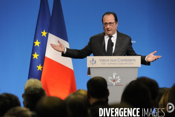 Déplacement de François HOLLANDE pour ses voeux aux corréziens