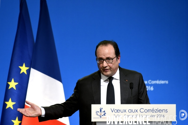 Déplacement de François HOLLANDE pour ses voeux aux corréziens