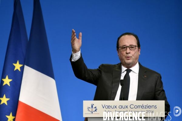 Déplacement de François HOLLANDE pour ses voeux aux corréziens