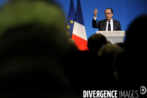 Déplacement de François HOLLANDE pour ses voeux aux corréziens