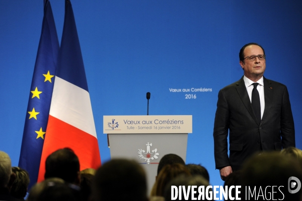 Déplacement de François HOLLANDE pour ses voeux aux corréziens