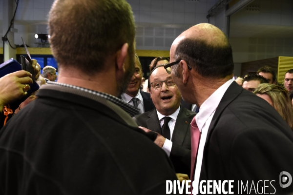 Déplacement de François HOLLANDE pour ses voeux aux corréziens