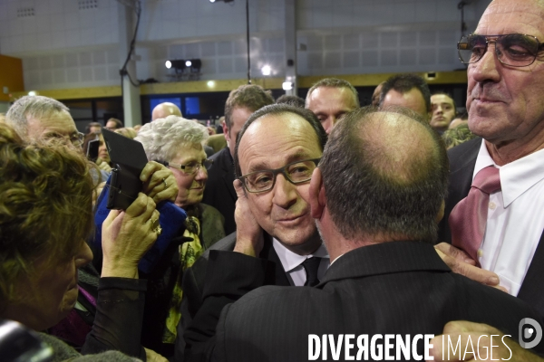 Déplacement de François HOLLANDE pour ses voeux aux corréziens