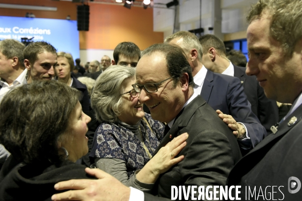 Déplacement de François HOLLANDE pour ses voeux aux corréziens