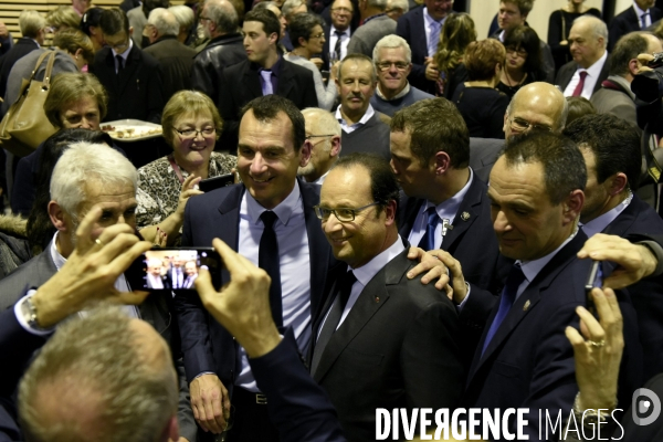 Déplacement de François HOLLANDE pour ses voeux aux corréziens