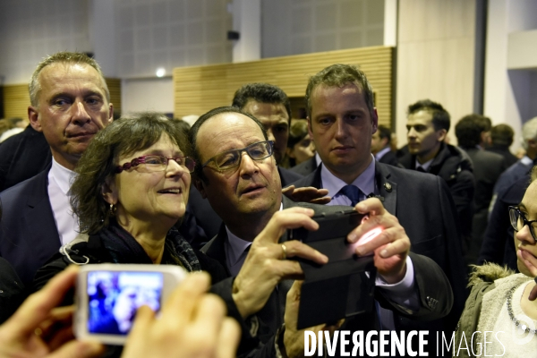 Déplacement de François HOLLANDE pour ses voeux aux corréziens