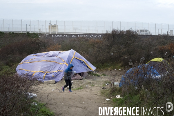 Jungle de Calais, décembre 2015