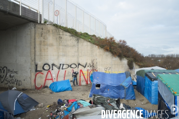 Jungle de Calais, décembre 2015