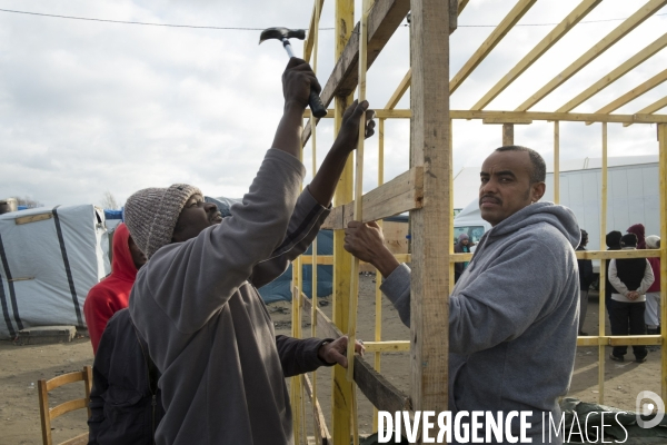 Jungle de Calais, décembre 2015