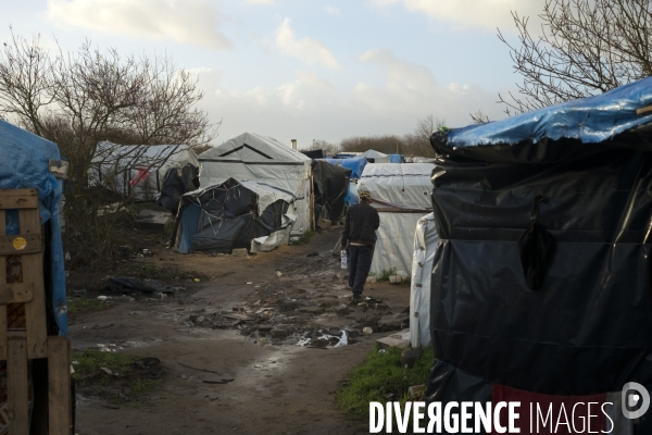 Jungle de Calais, décembre 2015