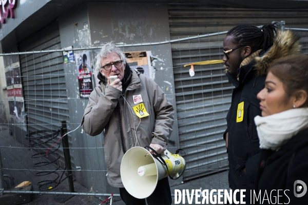 St Denis : manifestation des habitants de la rue du Corbillon.