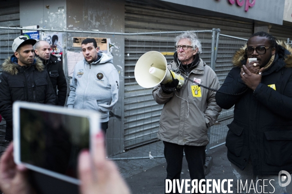 St Denis : manifestation des habitants de la rue du Corbillon.