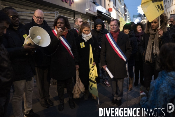St Denis : manifestation des habitants de la rue du Corbillon.