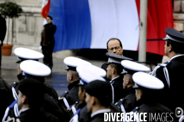 Voeux de François HOLLANDE aux forces de sécurité