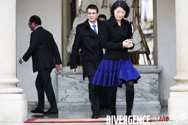 Conseil des ministres à l Elysée.