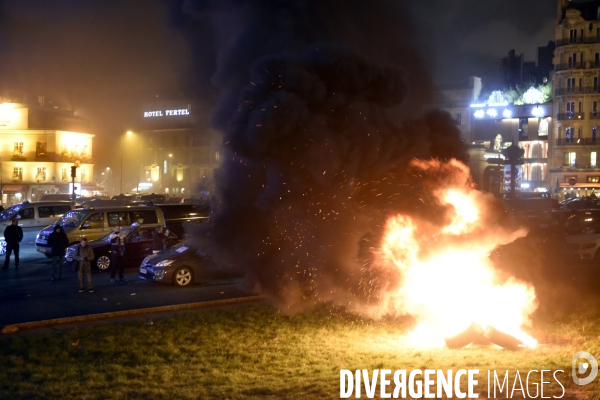 Taxis. Manifestations, grève et blocage de la circulation