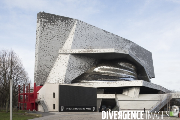 La Philharmonie de Paris, conçue par l architecte Jean Nouvel, janvier 2016.