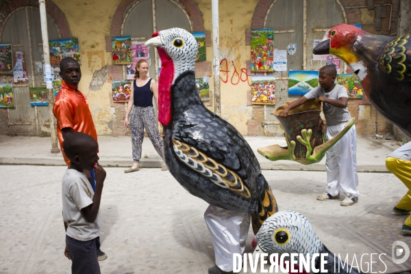 Preparatifs pour le carnaval de jacmel 2016