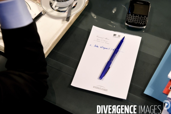 Emmanuel MACRON à son ministère