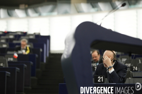 L hémicycle du Parlement européen de Strasbourg