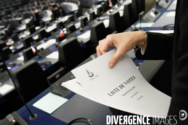 L hémicycle du Parlement européen de Strasbourg