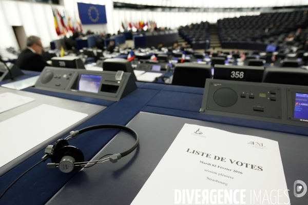 L hémicycle du Parlement européen de Strasbourg