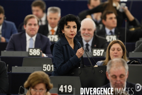 L hémicycle du Parlement européen de Strasbourg