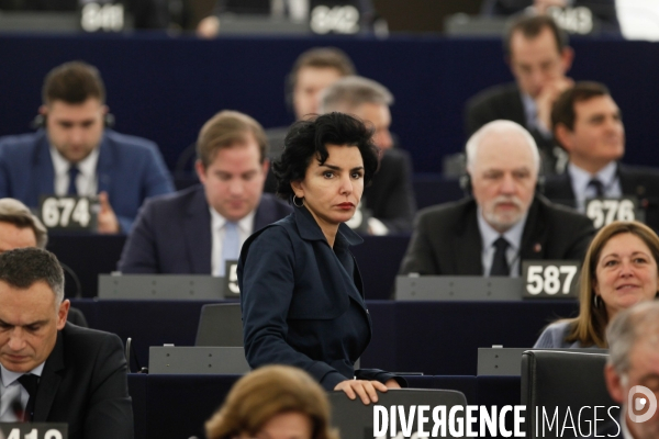 L hémicycle du Parlement européen de Strasbourg