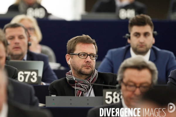 L hémicycle du Parlement européen de Strasbourg