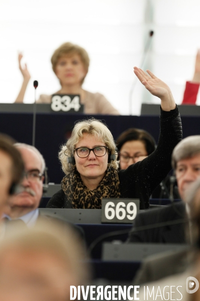 L hémicycle du Parlement européen de Strasbourg