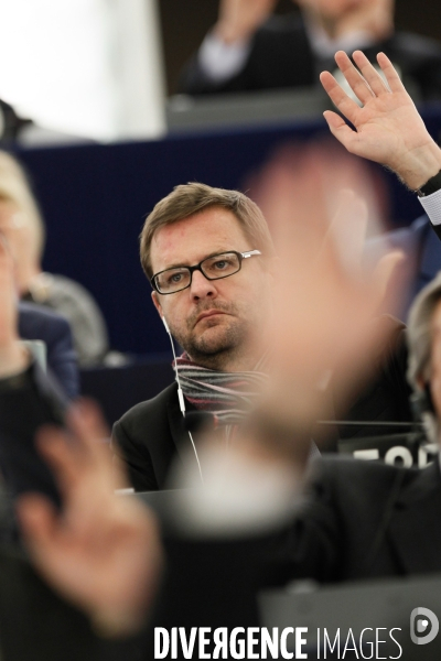 L hémicycle du Parlement européen de Strasbourg