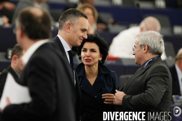 L hémicycle du Parlement européen de Strasbourg