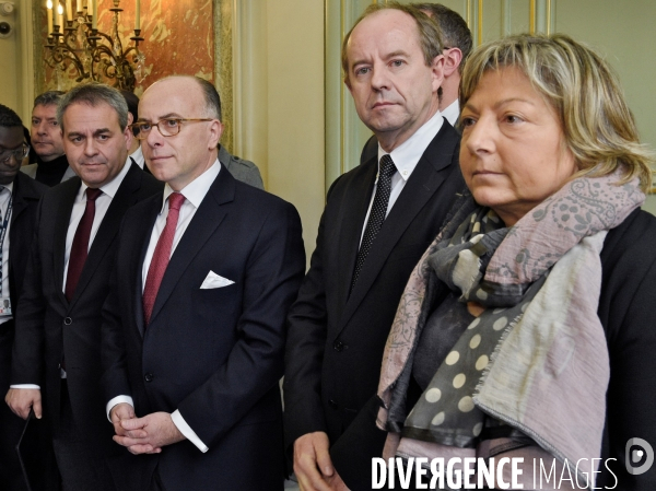 Réunion avec les élus de Calais au ministère de l Intérieur