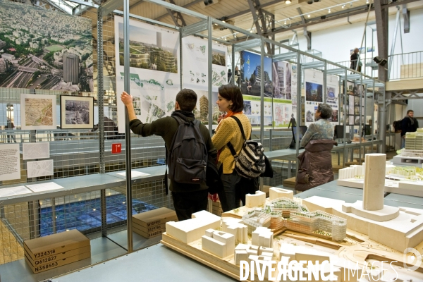 Au Pavillon de l Arsenal, exposition des laureats de l appel a projets urbains, Reinventer Paris.