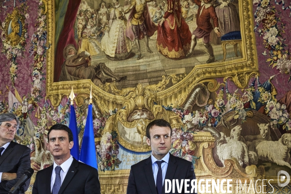 Matignon,  Manuel Valls et les dirigeants du secteur de la grande distribution