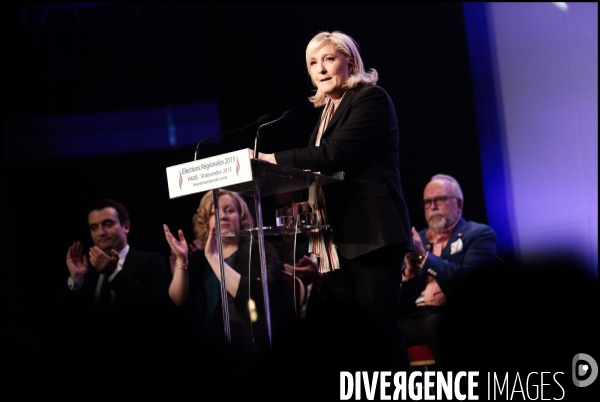 Regionales 2015 - meeting de marine le pen a paris