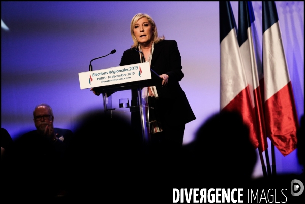 Regionales 2015 - meeting de marine le pen a paris
