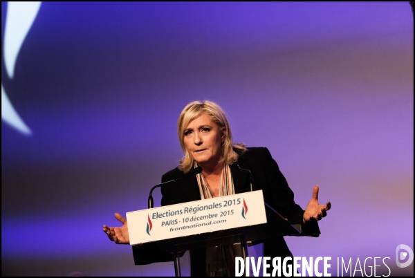 Regionales 2015 - meeting de marine le pen a paris