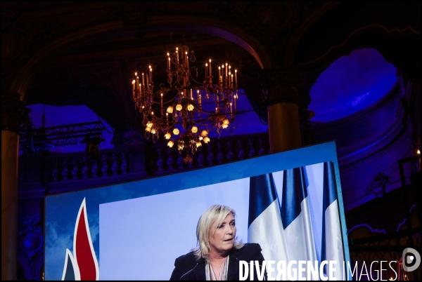 Regionales 2015 - meeting de marine le pen a paris