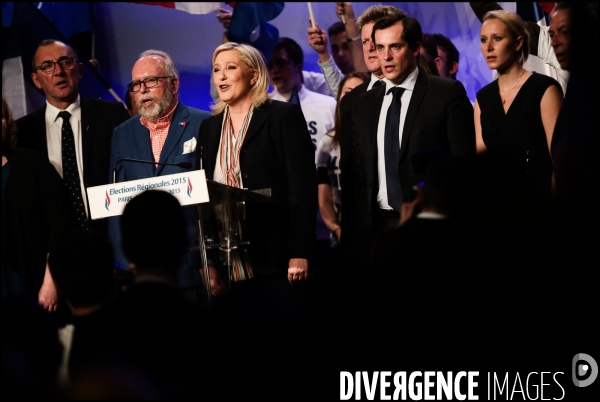 Regionales 2015 - meeting de marine le pen a paris