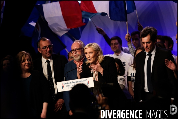 Regionales 2015 - meeting de marine le pen a paris