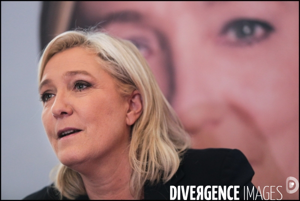 Conference de presse de marine le pen a lille